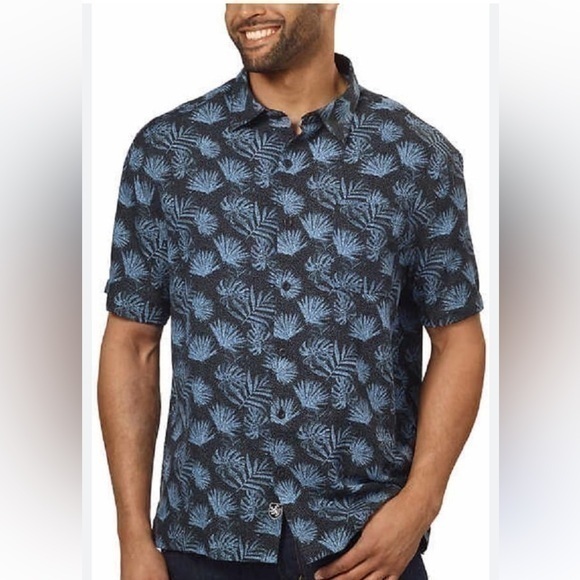 Nat Nast Other - NWT Nat Nast Navy Silk Blend Shirt XL